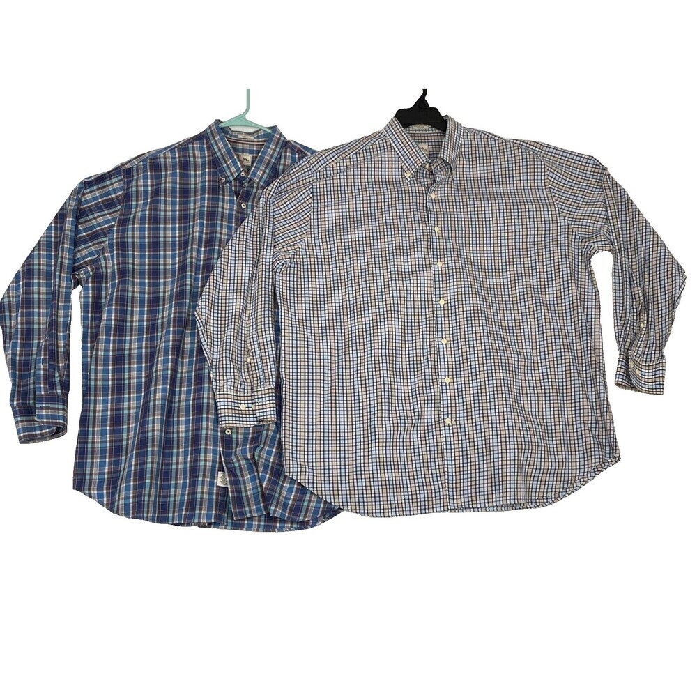 Peter Millar Shirt Mens Sz xtra Large Long Sleeve Button Up  Collared lot of 2